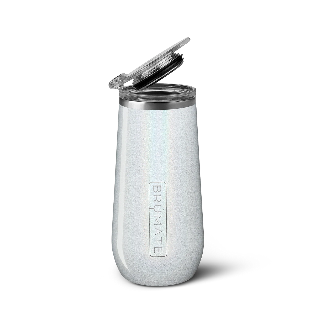 Champagne Flute | Glitter White | 12oz